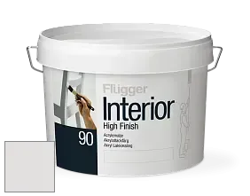 Краска Flugger Interior High Finish 90 акриловая глянцевая эмаль цвет NCS S 1001-R 