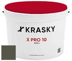 Краска X Pro 10 X Krasky матовая краска для стен и потолков цвет RAL 7013 