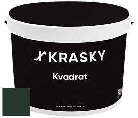 Краска X2B Kvadrat X Krasky матовая краска для потолков глубокого чёрного цвета цвет RAL 6009 