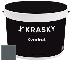 Краска X2B Kvadrat X Krasky матовая краска для потолков глубокого чёрного цвета цвет RAL 7011 