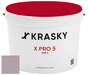 Краска X PRO 5 X Krasky матовая краска для стен и потолков цвет NCS S 3010-R20B 