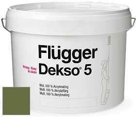 Краска Flugger Dekso 5 матовая краска цвет NCS S 5040-G40Y 