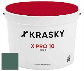 Краска X Pro 10 X Krasky матовая краска для стен и потолков цвет NCS S 6020-B90G 