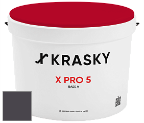 Краска X PRO 5 X Krasky матовая краска для стен и потолков цвет NCS S 8005-R50B 