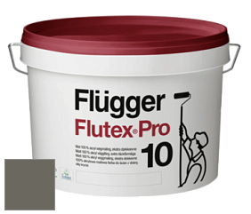 Краска Flugger Flutex Pro 10 матовая моющаяся краска цвет RAL 7039 