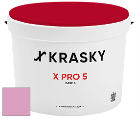 Краска X PRO 5 X Krasky матовая краска для стен и потолков цвет NCS S 1040-R30B 