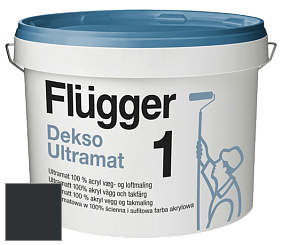 Краска Flugger Dekso 1 ультраматовая краска цвет RAL 7021 
