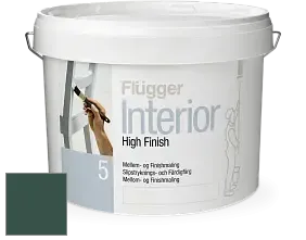 Краска Flugger Interior High Finish 5 матовая акриловая краска-грунт цвет NCS S 7020-B90G 