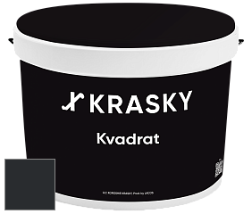 Краска X2B Kvadrat X Krasky матовая краска для потолков глубокого чёрного цвета цвет RAL 9011 