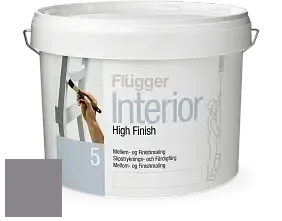 Краска Flugger Interior High Finish 5 матовая акриловая краска-грунт цвет NCS S 5005-R50B 