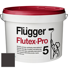 Краска Flugger Flutex Pro 5 матовая краска цвет RAL 8019 