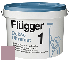 Краска Flugger Dekso 1 ультраматовая краска цвет NCS S 3020-R20B 