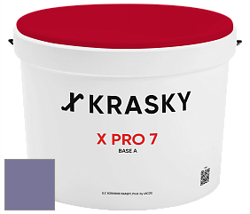 Краска X Pro 7 X Krasky матовая краска для стен и потолков цвет NCS S 4030-R60B 