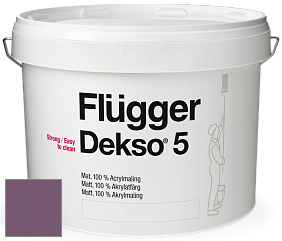 Краска Flugger Dekso 5 матовая краска цвет NCS S 5030-R40B 