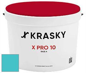 Краска X Pro 10 X Krasky матовая краска для стен и потолков цвет NCS S 1050-B30G 