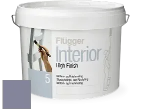 Краска Flugger Interior High Finish 5 матовая акриловая краска-грунт цвет NCS S 4020-R60B 
