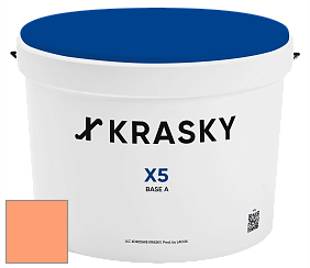Краска X5 X Krasky матовая краска для стен и потолков цвет NCS S 0550-Y50R 
