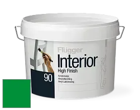 Краска Flugger Interior High Finish 90 акриловая глянцевая эмаль цвет RAL 6037 