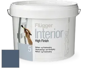 Краска Flugger Interior High Finish 5 матовая акриловая краска-грунт цвет NCS S 6020-R80B 