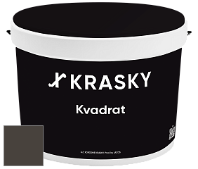 Краска X2B Kvadrat X Krasky матовая краска для потолков глубокого чёрного цвета цвет NCS S 8505-Y20R 