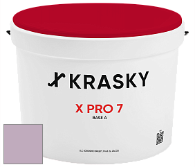 Краска X Pro 7 X Krasky матовая краска для стен и потолков цвет NCS S 2020-R40B 