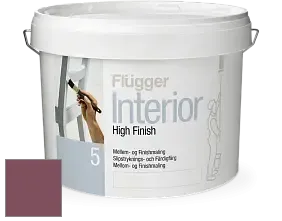 Краска Flugger Interior High Finish 5 матовая акриловая краска-грунт цвет NCS S 5030-R20B 