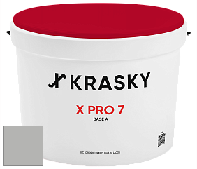 Краска X Pro 7 X Krasky матовая краска для стен и потолков цвет NCS S 3000-N 