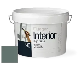 Краска Flugger Interior High Finish 90 акриловая глянцевая эмаль цвет NCS S 6010-B90G 
