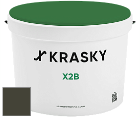 Краска X2B X Krasky глубокоматовая краска для потолков цвет RAL 6014 