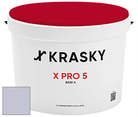 Краска X PRO 5 X Krasky матовая краска для стен и потолков цвет NCS S 1515-R60B 