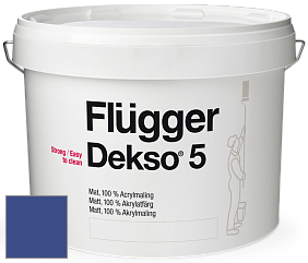 Краска Flugger Dekso 5 матовая краска цвет NCS S 4055-R70B 