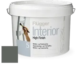 Краска Flugger Interior High Finish 5 матовая акриловая краска-грунт цвет NCS S 7005-G20Y 