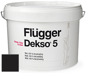 Краска Flugger Dekso 5 матовая краска цвет RAL 8022 