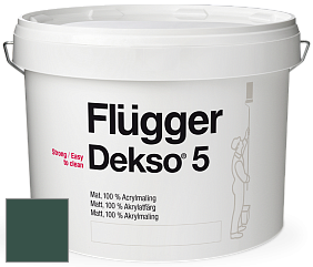 Краска Flugger Dekso 5 матовая краска цвет NCS S 7020-B90G 