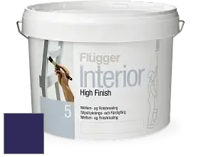 Краска Flugger Interior High Finish 5 матовая акриловая краска-грунт цвет RAL 5022 