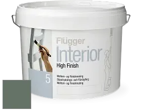 Краска Flugger Interior High Finish 5 матовая акриловая краска-грунт цвет NCS S 6010-G10Y 