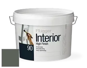 Краска Flugger Interior High Finish 90 акриловая глянцевая эмаль цвет RAL 7009 