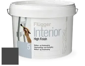 Краска Flugger Interior High Finish 5 матовая акриловая краска-грунт цвет NCS S 8500-N 