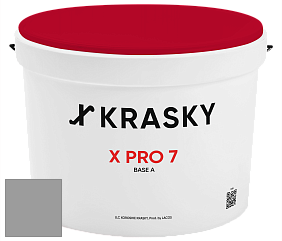 Краска X Pro 7 X Krasky матовая краска для стен и потолков цвет RAL 9022 