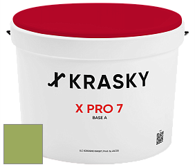 Краска X Pro 7 X Krasky матовая краска для стен и потолков цвет NCS S 2050-G40Y 