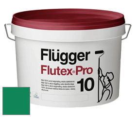 Краска Flugger Flutex Pro 10 матовая моющаяся краска цвет RAL 6032 