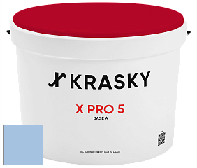 Краска X PRO 5 X Krasky матовая краска для стен и потолков цвет NCS S 1030-R80B 