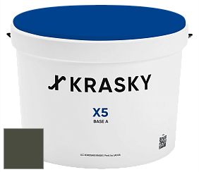 Краска X5 X Krasky матовая краска для стен и потолков цвет NCS S 8010-G50Y 