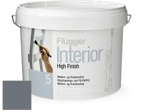 Краска Flugger Interior High Finish 5 матовая акриловая краска-грунт цвет NCS S 6005-R80B 