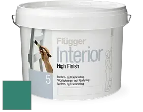 Краска Flugger Interior High Finish 5 матовая акриловая краска-грунт цвет NCS S 4040-B80G 