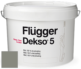 Краска Flugger Dekso 5 матовая краска цвет NCS S 5005-G50Y 
