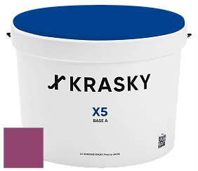 Краска X5 X Krasky матовая краска для стен и потолков цвет NCS S 3055-R30B 