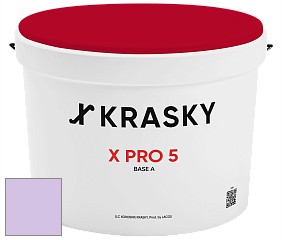 Краска X PRO 5 X Krasky матовая краска для стен и потолков цвет NCS S 0530-R50B 