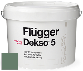 Краска Flugger Dekso 5 матовая краска цвет NCS S 5020-G10Y 