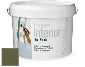 Краска Flugger Interior High Finish 5 матовая акриловая краска-грунт цвет NCS S 6030-G50Y 